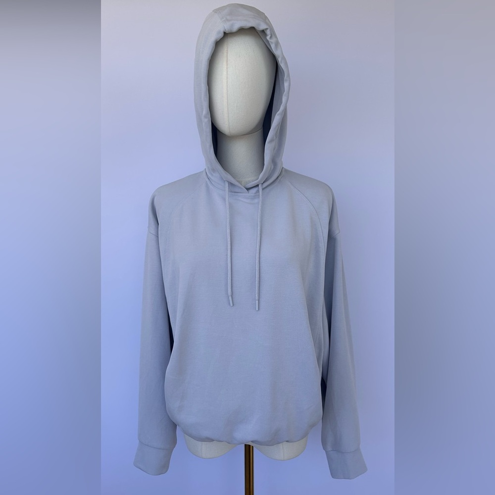 Athleta Women’s Seasoft Bubble Hem Hoodie Raglan Sleeve Size Small